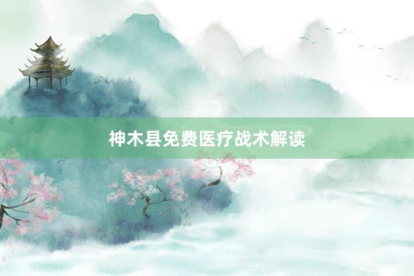神木县免费医疗战术解读
